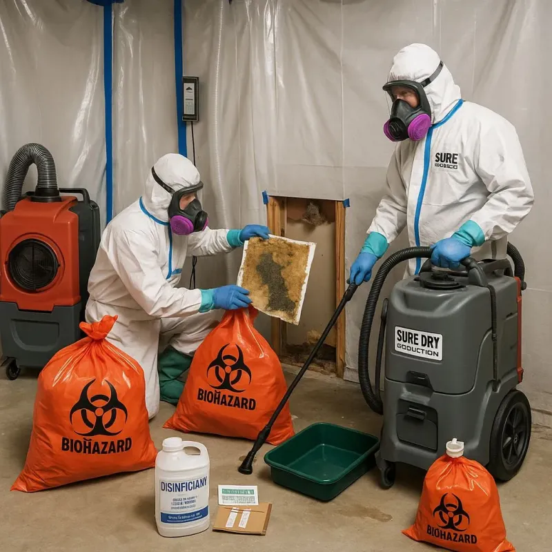 Contaminated Water Handling Protocols process in Harristown, IL
