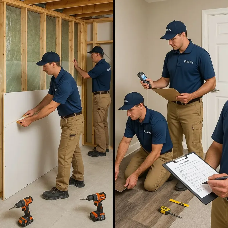 Repairs and Reconstruction process in Harristown, IL